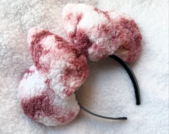 Strawberries and Dream Cozy - Sherpa Minnie Ears - PREORDER!