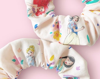 Princess Sketch - Scrunchies - Discount Code in Description! - Gift for Disney Lovers