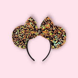 Not So Scary - Velvet Sequin - Halloween Minnie Ears - PREORDER!