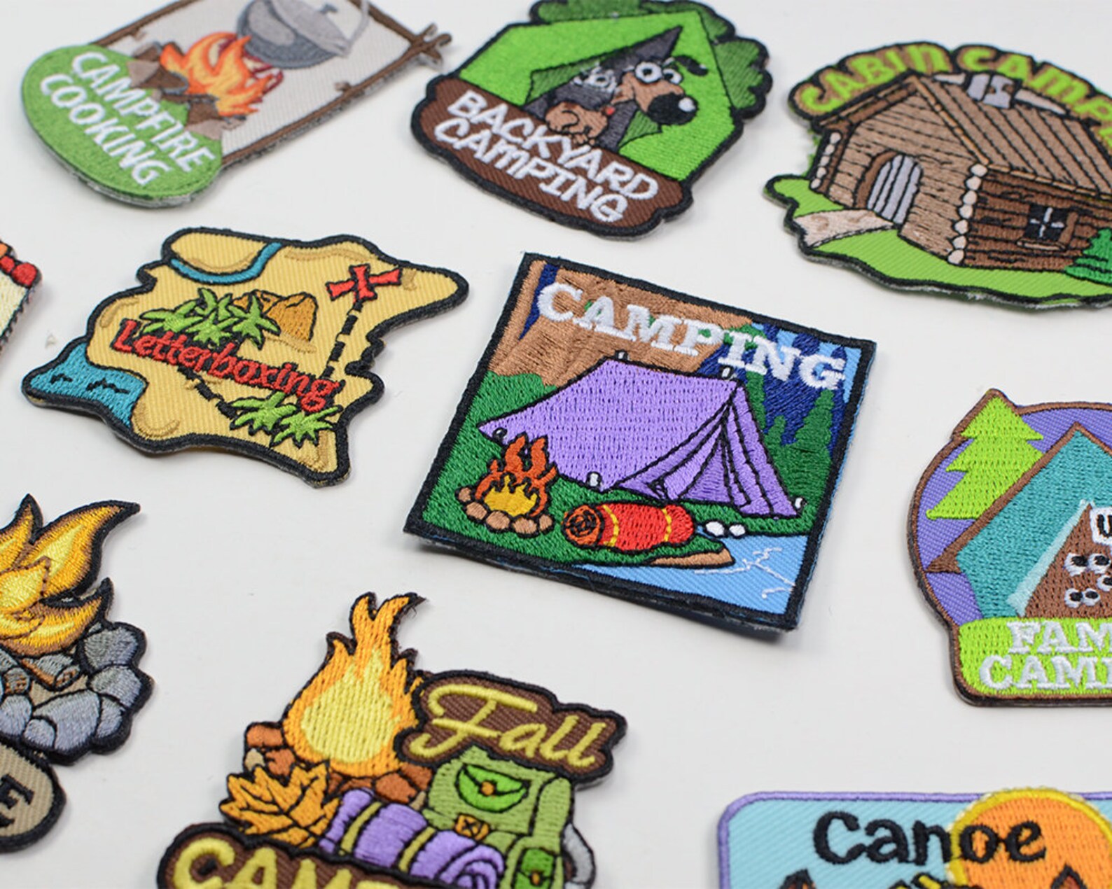 Happy Camping Patches Outdoor Patches IronOn / SewOn Etsy