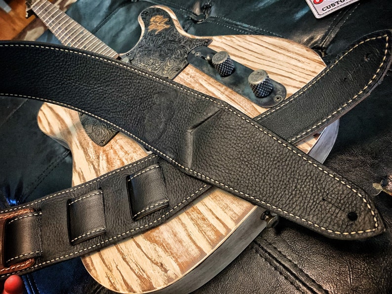 Lucky Dog elite Handcrafted Handmade Leather Guitar Strap Etsy