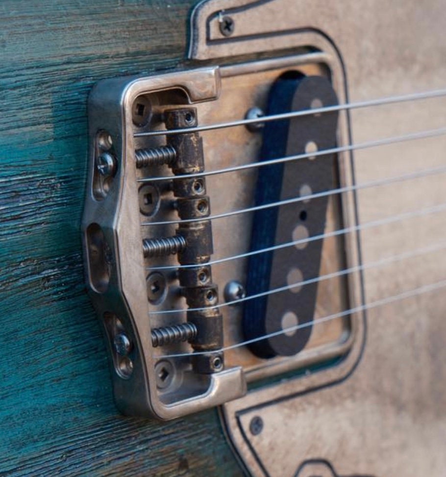 Lucky Dog Custom Milled Guitar Bridge Plate for Tele / Telecaster