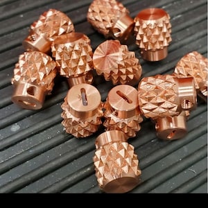 Lucky Dog COPPER Dragon-Back Switch Tip - Aggressivster gerändelter Tele- / Gitarrenschalter auf dem Markt!  Wunschteile Knöpfe