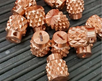 Lucky Dog COPPER Dragon-Back Switch Tip - Aggressivster gerändelter Tele- / Gitarrenschalter auf dem Markt!  Wunschteile Knöpfe