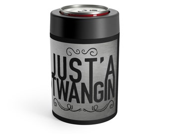Lucky Dog Stainless Soda Can Holder Cooler With Screw-on Top