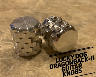 Lucky Dog DragonBack-II Extreme-Knurled SINGLE guitar knobs (1 knob) - The most aggressive knurled knob on the market!  .