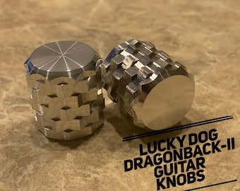 Lucky Dog Dragon-Back-II Extreme-Knurled SINGLE gitaarknoppen (1 knop) - De meest agressieve gekartelde knop op de markt!  .