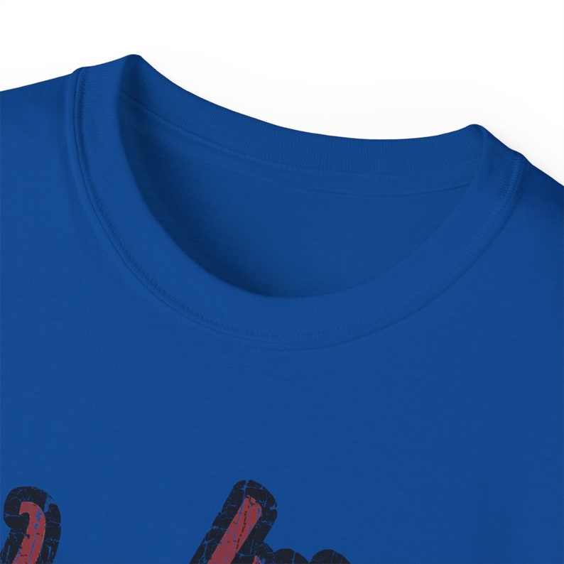 Retro Lucky Dog Guitars Red White Blue T-shirt 'Merica Logo Style OG Vintage America Patriotic Nashville Guitar Reissue image 10