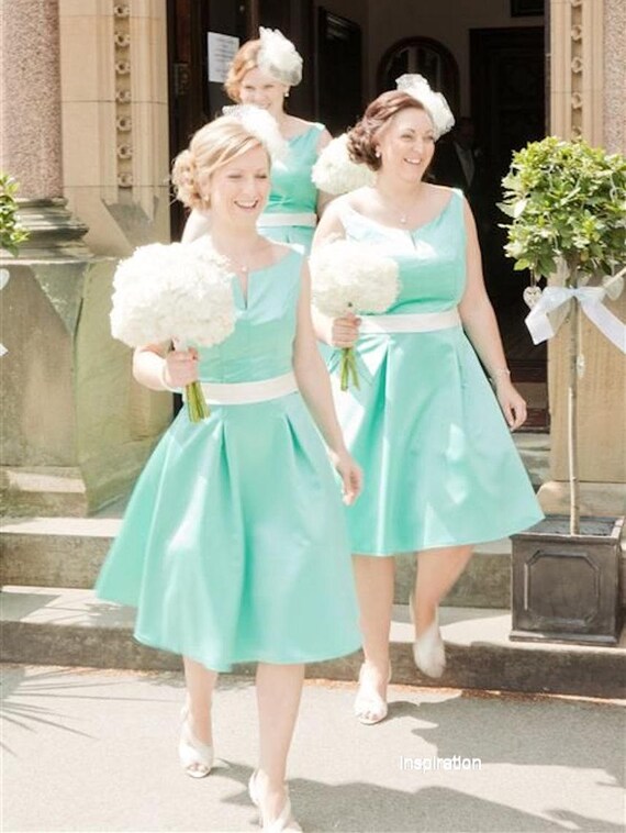 50s Wedding Dress Blue
