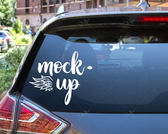 Download Free Rear Window Car Mock Up Psd Jpeg Free Downlads Psd Packaging Mockup Templates PSD Mockup Template
