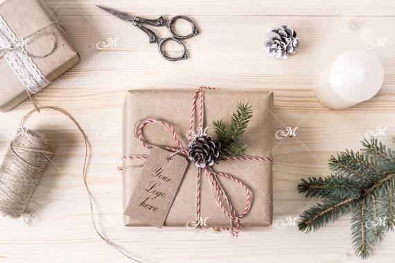 Download Free Christmas Gift Box Mockup With Tag Psd Psd Free Download Product Psd Mockup Packaging For Bottle Psd Mockup Product PSD Mockup Templates