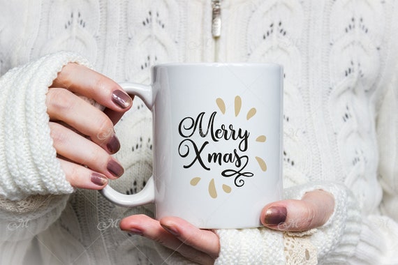 White Gloves Mug Mockup Psd Smart Object