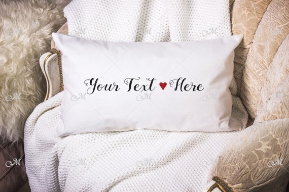 Lumbar Pillow Cushion Mockup 3 Psd Mock Up Photo Etsy