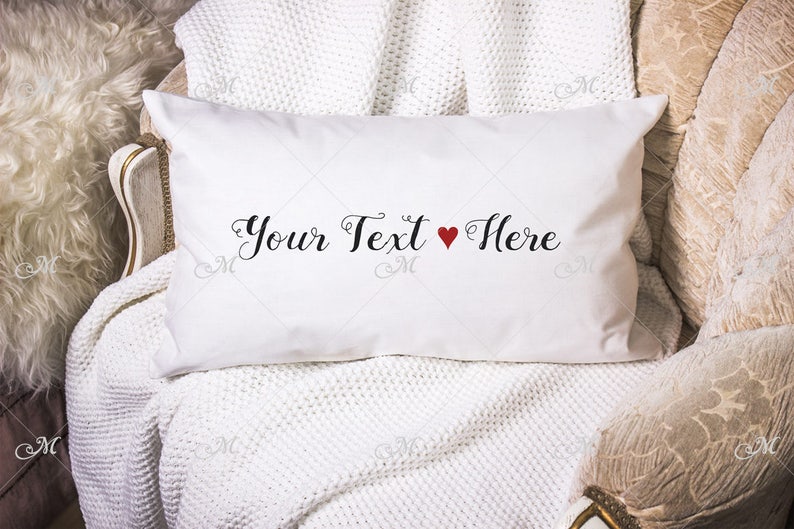 Lumbar Pillow cushion Mockup 3 / PSD / Mock-up / Photo | Etsy