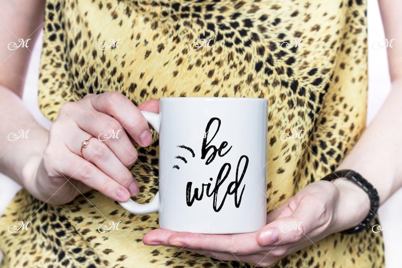 Be Wild Mug Mock-up PSD