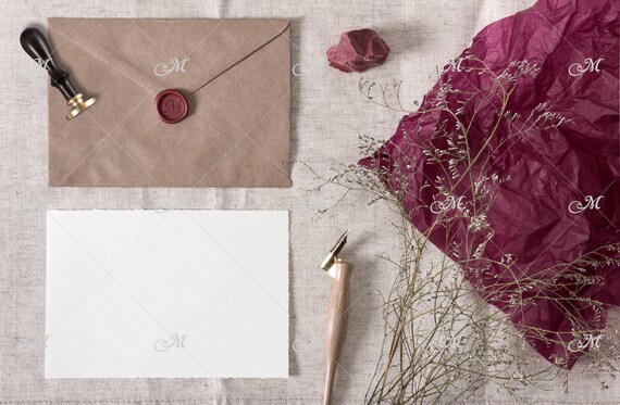 Download Wax Stamp Mockup Psd Etsy