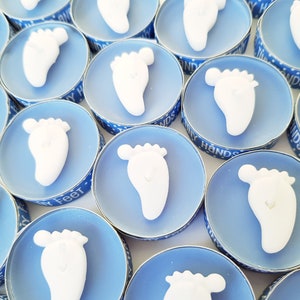 baby boy shower favours tealights