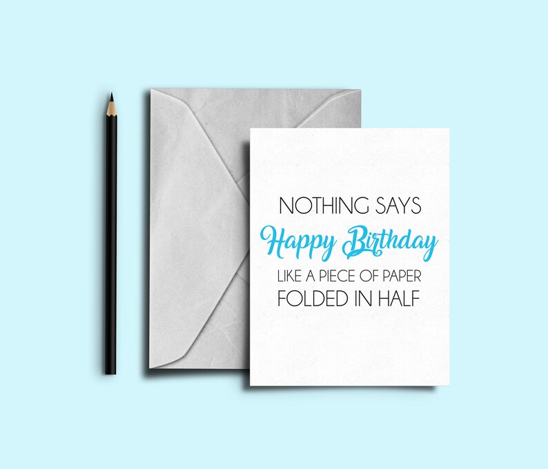 PRINTABLE Sarcastic Birthday Card Happy Birthday Card | Etsy