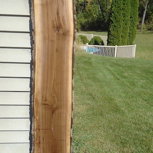 Black Walnut Live Edge Lumber Slab Kiln Dried Shelf Decor Art Craft 58 1/2&quot; Long 10&quot; to 11&quot; Wide  1 1/2&quot; Thick Flattened Sandedl