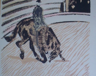 Henri De Toulouse Lautrec Mid Century Serigraph Circus Portfolio #39