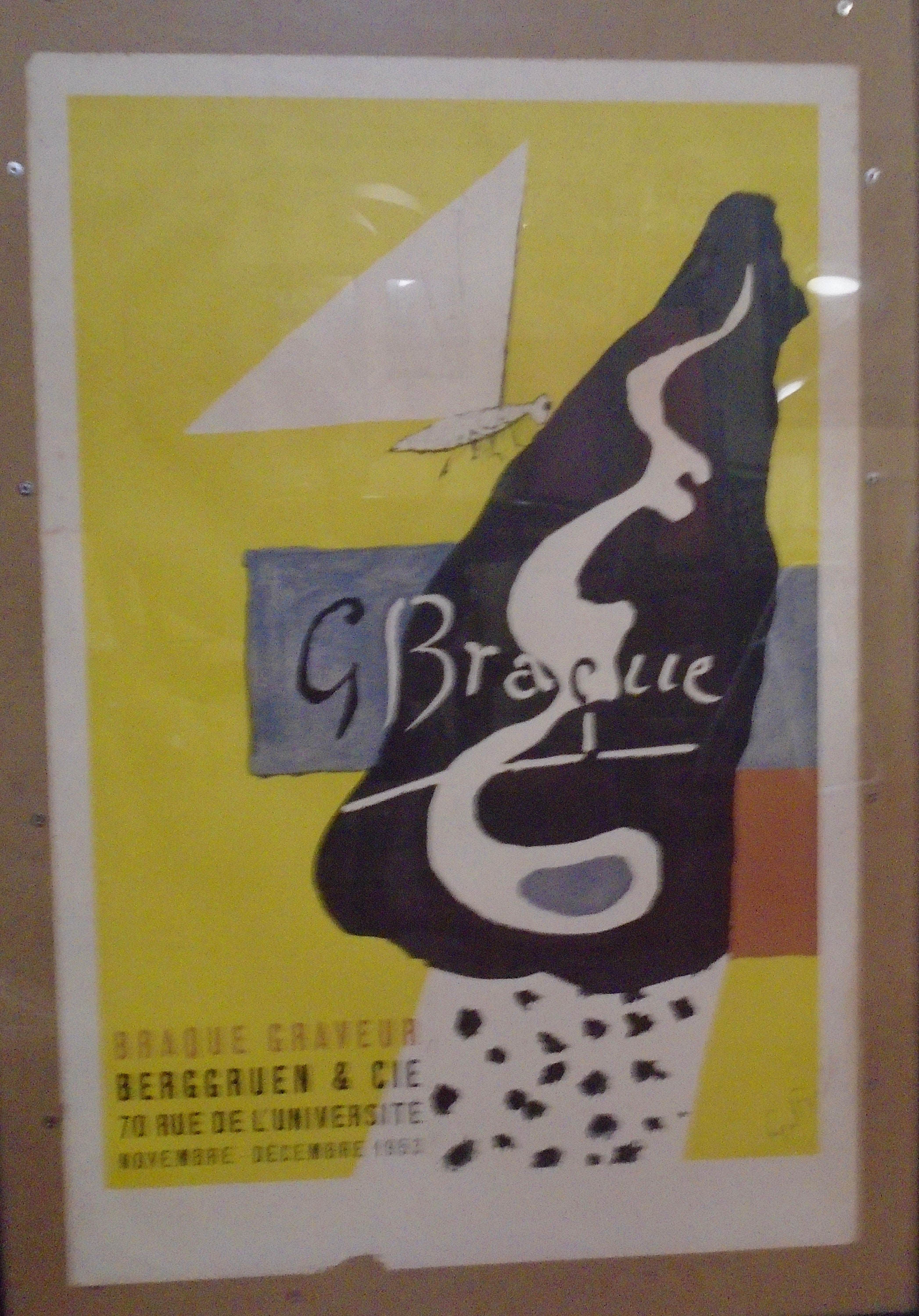 Braque l'œuvre graphique ポスター Braque Oeuvre Graphique, 1959 Rare Poster by Georges Braque | King