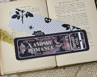 Vampire Romance Book Club Ticket Bookmark