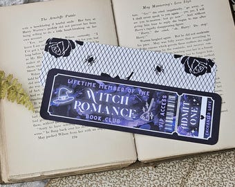 Witchy Romance Book Club Ticket Bookmark