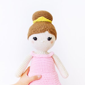 CROCHET PATTERN in English Lillian the Princess Doll 18 in./45 cm. tall Amigurumi Doll Instant PDF Download image 2