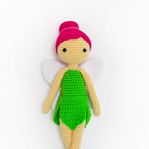 CROCHET PATTERN in English Felicia the Fairy Doll 11 in./28 cm. tall Amigurumi Doll Crochet Toy Instant PDF Download image 3