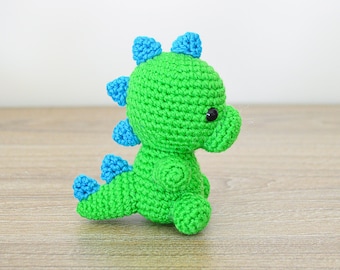 Dinosaurio - Bebé #5 - Patrón de Crochet en Inglés - Amigurumi, Croche, Ganchillo, Tutorial PDF - Descarga Instantánea PDF