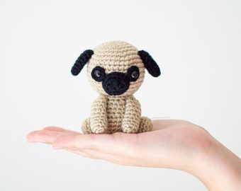 Pug - Baby #38 - CROCHET PATTERN in English and Spanish - Babies Collection - Amigurumi - Instant PDF Download