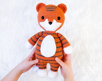 Duke the Friendly Tiger - Crochet Pattern in English - Amigurumi Tiger - Amigurumi Pattern - Instant PDF Download