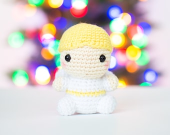 CROCHET PATTERN in English - Angel - Baby #21 - Babies Collection - Amigurumi Toy - Instant PDF Download