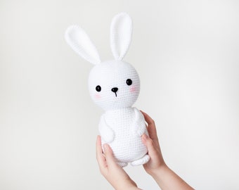 Leo the Lovely Bunny - Crochet Pattern in English - Amigurumi Rabbit - Amigurumi Pattern - Instant PDF Download