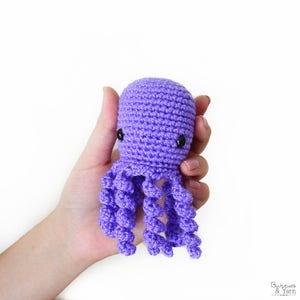 CROCHET PATTERN in English - Octopus - Baby #8 - Babies Collection - Amigurumi Toy - Instant PDF Download