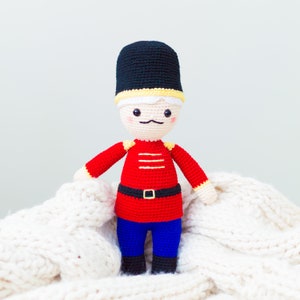 CROCHET PATTERN in English - Carter the Nutcracker - Christmas Amigurumi - Instant PDF Download
