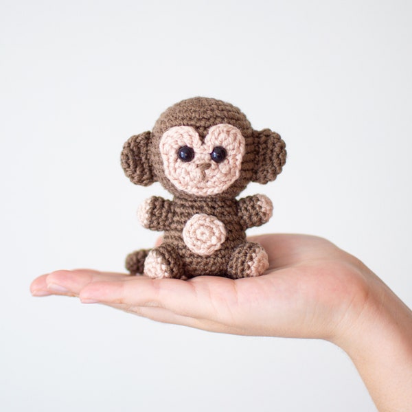 Monkey - Baby #17 - CROCHET PATTERN in English and Spanish - Babies Collection - Amigurumi - Instant PDF Download