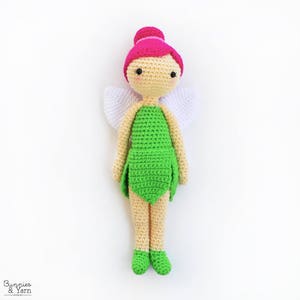 CROCHET PATTERN in English Felicia the Fairy Doll 11 in./28 cm. tall Amigurumi Doll Crochet Toy Instant PDF Download image 9