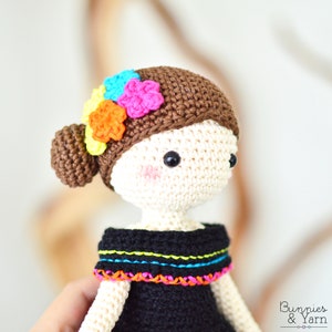 CROCHET PATTERN in English and Spanish Maria and Lucia 11 in./28 cm. tall Amigurumi Doll Crochet Toy Instant PDF Download image 8