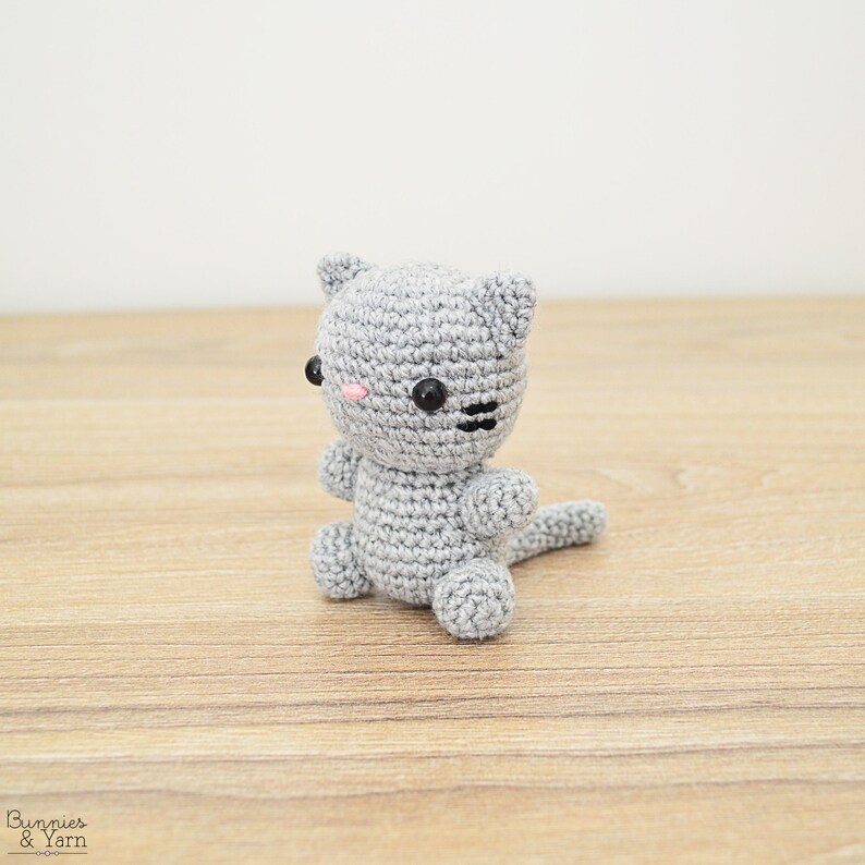 Katt - Baby #12 - Virkmönster för kattungar på engelska - Babykollektion - Amigurumi - Direkt PDF-nedladdning bild 5