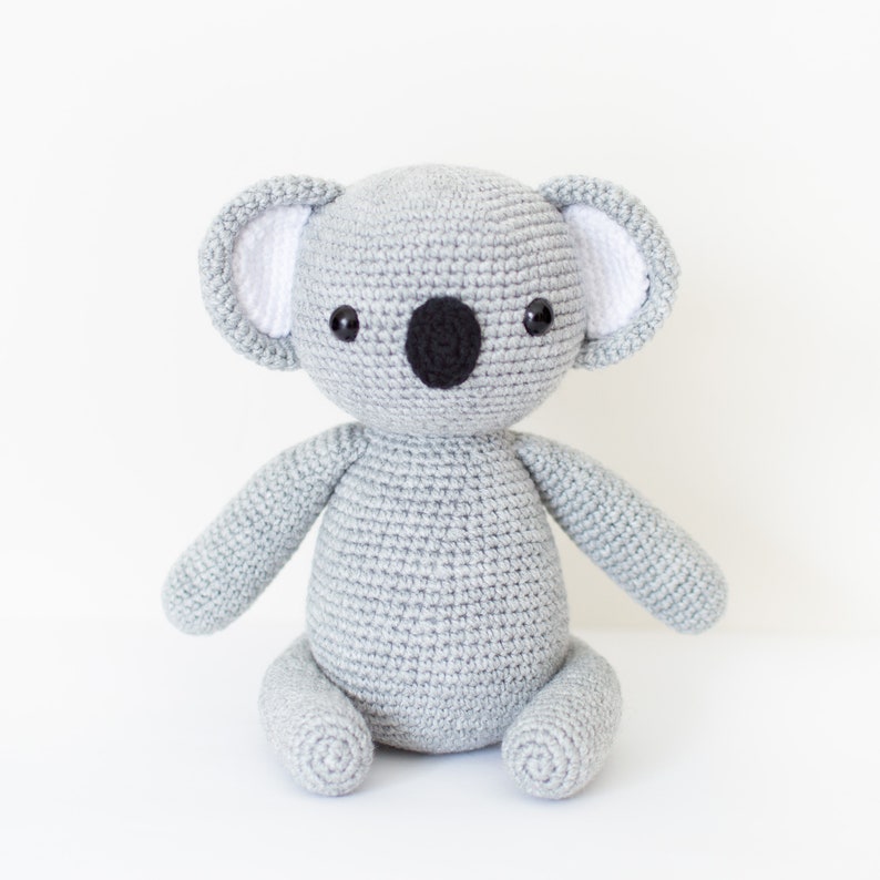 CROCHET PATTERN in English Rocco the Lovely Koala 7.6/19.5 cm. tall Amigurumi Animal Toy Instant PDF Download image 8