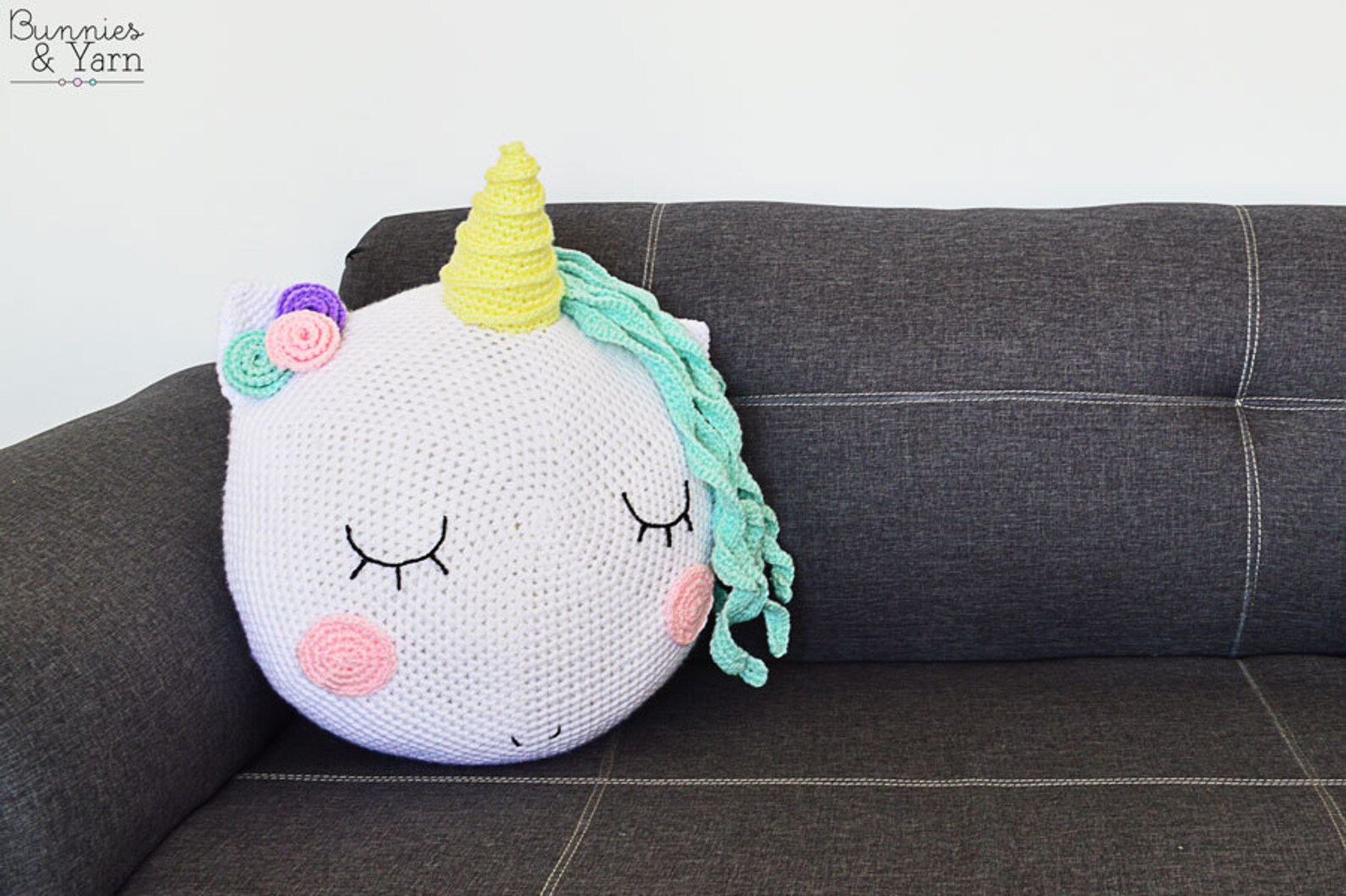 CROCHET PATTERN Unicorn Pillow / Cushion 14 In./36 Cm. Etsy