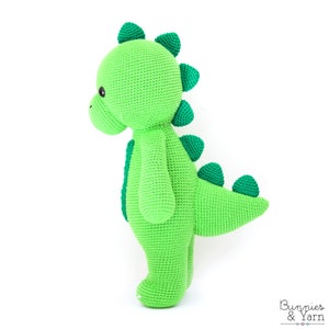 CROCHET PATTERN in English Danny the Big Dinosaur/Dragon 21 in./54 cm. tall Amigurumi Animal Instant PDF Download image 8