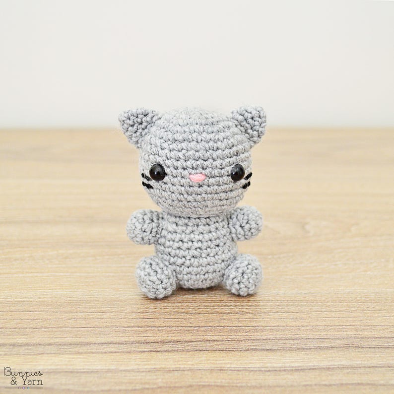 Katt - Baby #12 - Virkmönster för kattungar på engelska - Babykollektion - Amigurumi - Direkt PDF-nedladdning bild 3