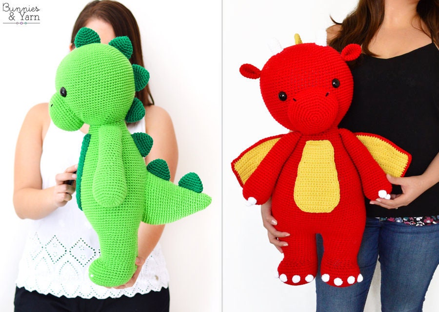 Patrón de Crochet en Inglés Danny el Gran Dinosaurio/Dragón - Etsy México Patrón de Crochet en Inglés Danny el Gran Dinosaurio/Dragón - Etsy México