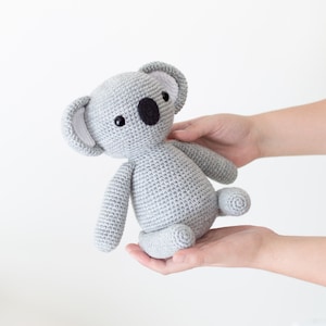 CROCHET PATTERN in English Rocco the Lovely Koala 7.6/19.5 cm. tall Amigurumi Animal Toy Instant PDF Download image 7