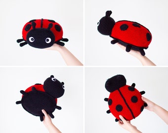 Ruby the Friendly Ladybug - Crochet Pattern in English - Amigurumi Pattern- Instant PDF Download