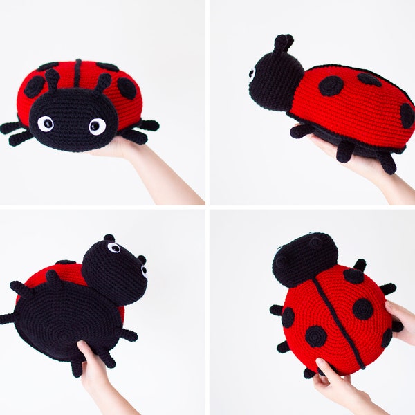 Ruby the Friendly Ladybug - Crochet Pattern in English - Amigurumi Pattern- Instant PDF Download