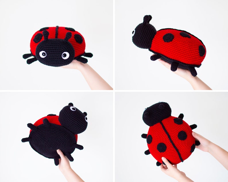 Ruby the Friendly Ladybug Crochet Pattern in English Amigurumi Pattern Instant PDF Download image 1