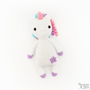 CROCHET PATTERN in English Sweet Unicorn Sweet Dreams Collection 9.5 in./24 cm. tall Amigurumi Animal Instant PDF Download image 3